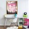 Stupell Industries Glam UFO with Pink Beams Floating Frame, design by Sasha